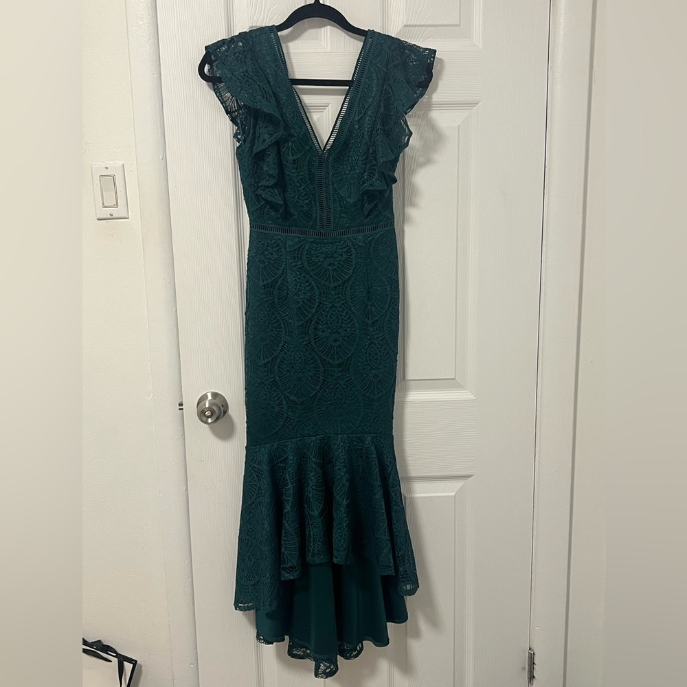 Two Sisters The Label - Green Asymmetrical Dress
